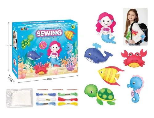 יצירה על בובות בד חיות ים