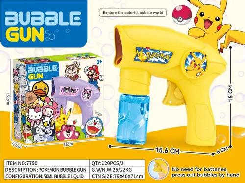 רובה בועות סבון פיקצ'ו